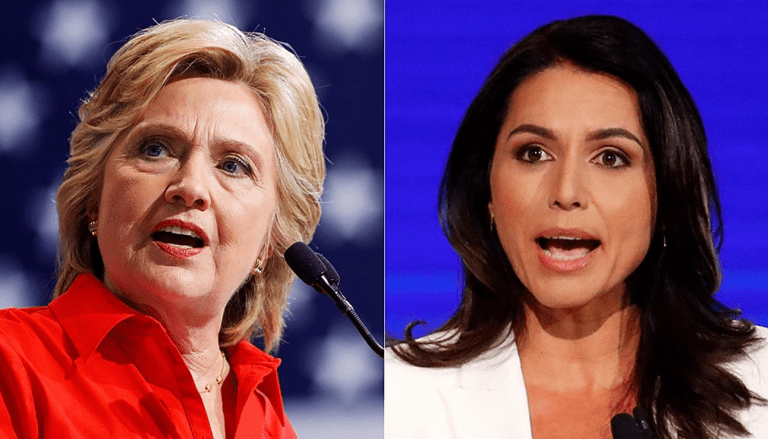 Hillary Clinton and Tulsi Gabbard