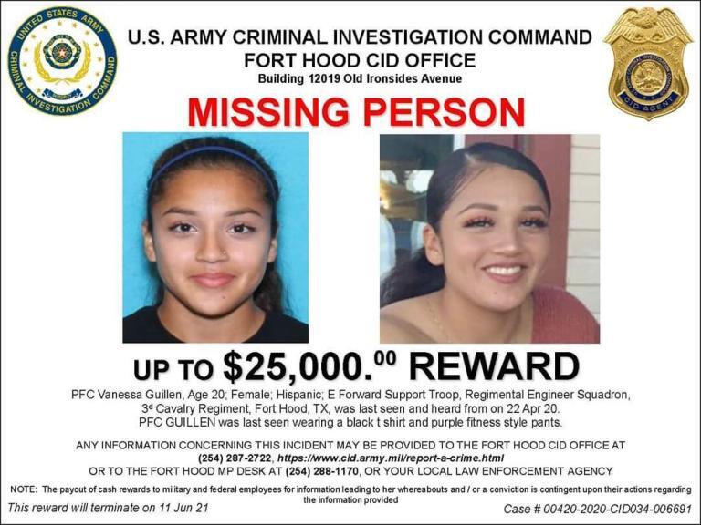 Reward for Missing Soldier Vanessa Guillen Increases to $50,000