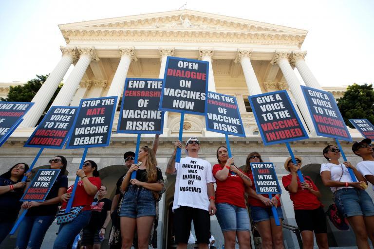 Vaccine Protestors Appear to be Growing in Number