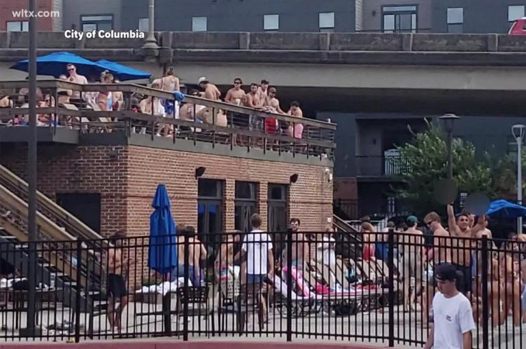 Massive Pool Party Near University of South Carolina Busted by Fire Department