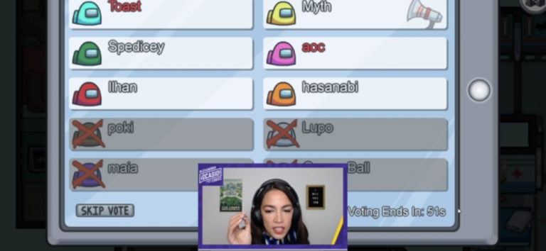 AOC Encourages Over 400,000 People to Vote on ‘Among Us’ Twitch Stream